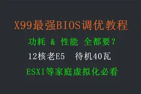 家庭服务器必看！全网最全X99主板BIOS功耗调优。40小时，52页PDF