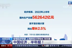 中国经济，半年报！白岩松带您解读上半年主要经济指标视频封面