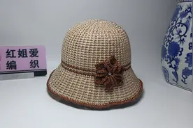 教你钩织一款苍兰花渔夫帽，时尚好看舒适遮阳，夏天戴再合适不过