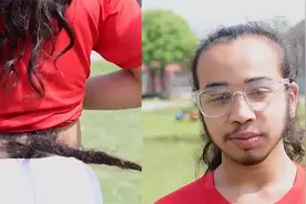 尼泊尔一男孩拥有长70厘米的“尾巴”，当地祭司称是猴神转世