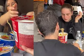 5欧元一桶！意大利街头中国泡面畅销，外国姐姐甚至还用上了筷子视频封面