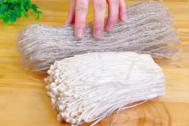金针菇和粉条是绝配，也是我待客必做的拿手菜，每次1大盘不够吃视频封面