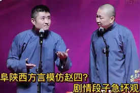 相声：苗阜陕西方言模仿赵四？剧情段子急坏观众？视频封面
