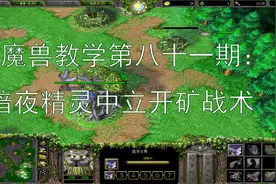 第八十一期：《魔兽争霸3》零基础教学-暗夜精灵中立开矿战术视频封面