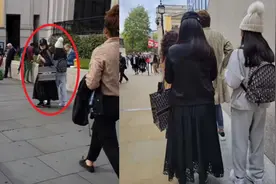 李湘和女儿现身英国街头，同款奢侈品包抢眼，王诗龄身高已超妈妈视频封面