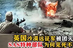 英国沙漠远征军被德军团灭，SAS特种部队为何见死不救？战争片视频封面