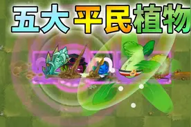 植物大战僵尸：值得平民玩家首选的五大植物！视频封面