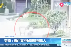 小区窗户从高处坠落，楼下路人瞬间被砸晕，监控记录下了惊魂一幕视频封面