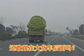 看完后还敢跟在大货车后面吗？为了安全，跑高速请远离大货车视频封面