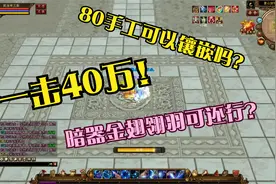 天龙八部怀旧服：给80手工武器镶嵌一颗4级宝石，暗器金翅翎羽视频封面