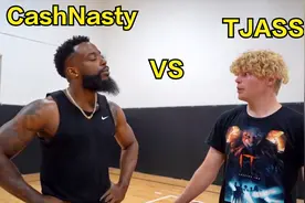 TJass | 和强壮的CashNasty篮球对决，TJass和CashNasty单挑！视频封面