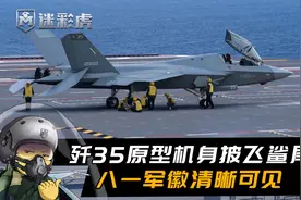 歼35三号原型机亮相！中型机身板扛起重型雷达，飞鲨尾标清晰可见视频封面