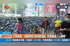 成都地铁2号线犀浦站，共享单车挤得满当，早高峰成“一窝蜂”视频封面