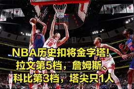 NBA历史扣将金字塔！拉文第5档，詹姆斯、科比第3档，塔尖只1人视频封面
