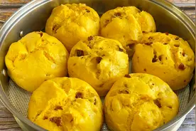 想吃南瓜馒头，3分钟教会您，口感微甜柔软又劲道天天吃都不腻