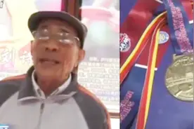 93岁老人打乒乓球斩获世界冠军，一起来目睹下这位九旬大爷的风采视频封面