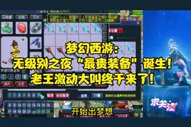 梦幻西游：无级别之夜“最贵装备”诞生！老王激动大叫终于来了！视频封面