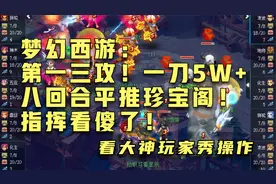 梦幻西游：第一三攻！一刀5W+ 八回合平推珍宝阁！指挥看傻了！