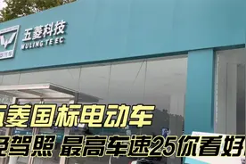 五菱科技的国标两轮电动车 小蓝牌免驾照 最高车速25 续航80公里视频封面