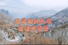 花3块钱，坐着绿皮火车去秦岭看雪！一脚踏中国南北，风景很壮观视频封面