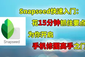 Snapseed快速入门：花15分钟抓住要点，为你开启手机修图高手之门视频封面