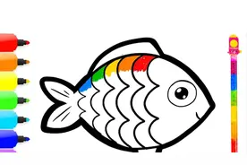 趣味简笔画，绘制漂亮的海底世界并着色，太棒了！视频封面