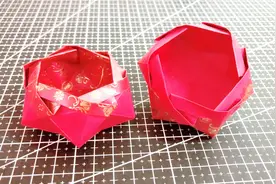 手机折纸：一款精美的折纸收纳盒很实用，可以放家中的小物品视频封面