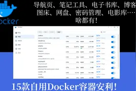 【群晖折腾记，附文档】自用的15个Docker容器分享~啥都有！视频封面
