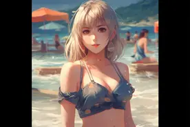【AI绘画】尝试不同风格的泳装少女--写实漫画风格，结尾有SP视角视频封面