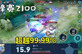 巅峰赛2100分：国服钟馗超越同段位99.99%,操作和意识皆是巅峰！