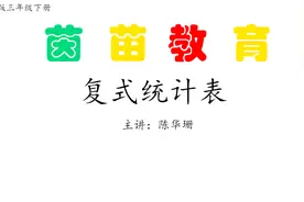 三年级下册数学复式统计表视频封面