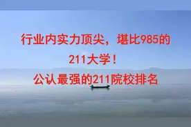 行业内实力顶尖，堪比985的211大学！公认最强的211院校排名视频封面