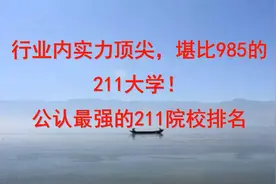 行业内实力顶尖，堪比985的211大学！公认最强的211院校排名视频封面