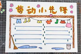 劳动小先锋手抄报，五一劳动节手抄报模板来了，建议先收藏视频封面