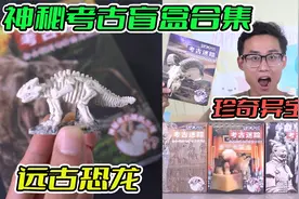 集齐全网所有考古盲盒，能挖出什么珍奇异宝！竟发现剑齿虎的头？视频封面