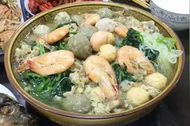 菠菜粉丝放点羊肉，这么做太好吃了，一大盆吃完还嫌不过瘾视频封面
