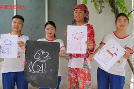 【小花和她的伙伴们】小花老师教大家画小狗，快来学学看吧！视频封面