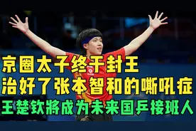 京圈太子终于封王！治好了张本智和的嘶吼症！王楚钦成未来接班人视频封面