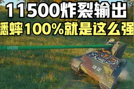 坦克世界:蟋蟀纯输出11500居然没把M,看完你就知道主要原因是什么视频封面