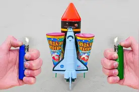 爆竹飞行游戏挑战开始了！到底哪一款窜天猴会上天入海呢？