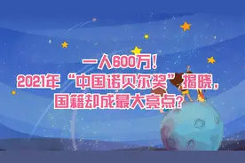 一人600万！2021年“中国诺贝尔奖”揭晓，国籍却成最大亮点？视频封面