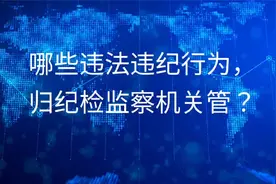 哪些违法违纪行为，归纪检监察机关查办？视频封面