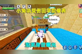 我的世界：小兔叽回学院修养，泡芙身世曝光，原来泡芙这么可怜！视频封面