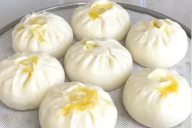 冰箱发面蒸包子，没想到这么省事，晚上和面早上吃，个个蓬松暄软