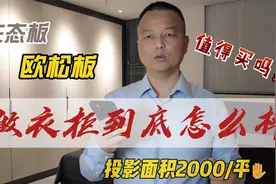 定制用生态板做柜体，推荐欧松板做柜门，算下来价格还是蛮贵的视频封面