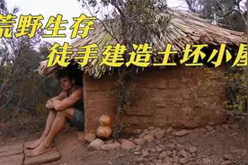 男子花了78天时间徒手建造一间土坯小屋，如果是你，愿意住多久呢视频封面