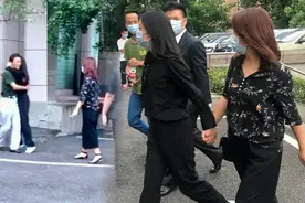 谭松韵父亲现身庭审外相互拥抱，不舍女儿离开，身形消瘦令人心酸视频封面