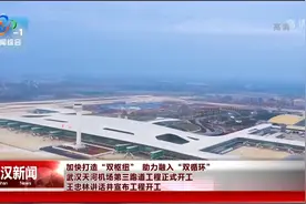 武汉天河机场第三跑道工程正式开工 王忠林讲话并宣布工程开工视频封面