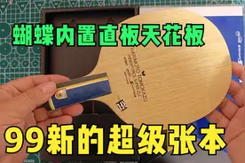 蝴蝶内置底板哪个最好打，超级张本堪比968,99新的超级张本视频封面