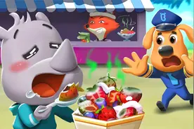 亲子益智动画片：宝贝吃了坏的冰淇淋肚子疼，警察叔叔出动救援！视频封面